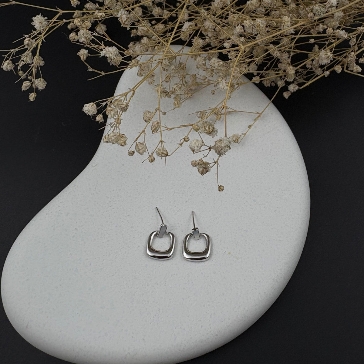 Soft Edge Silver Hoops | 925 Silver