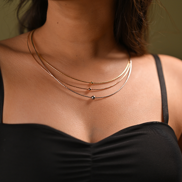 Italian Trilight Necklace | 925 Silver