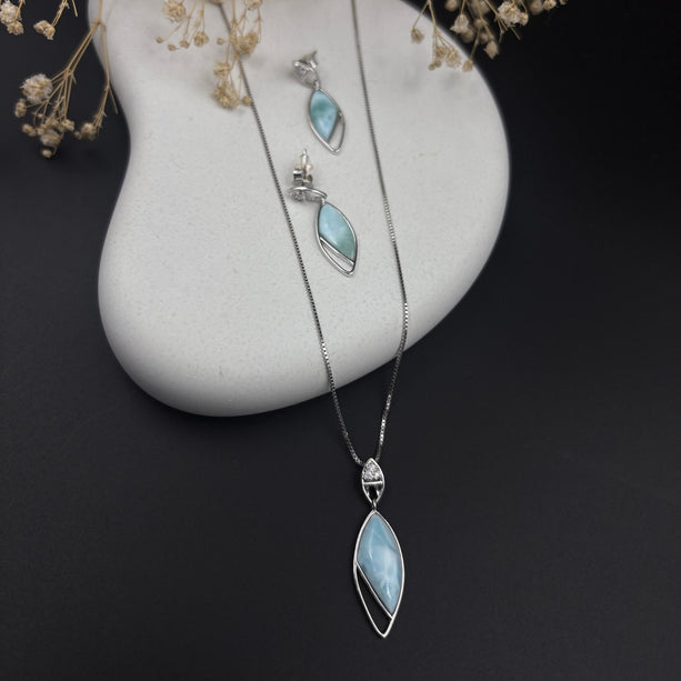 Ocean Mist Larimar Set | 925 Silver