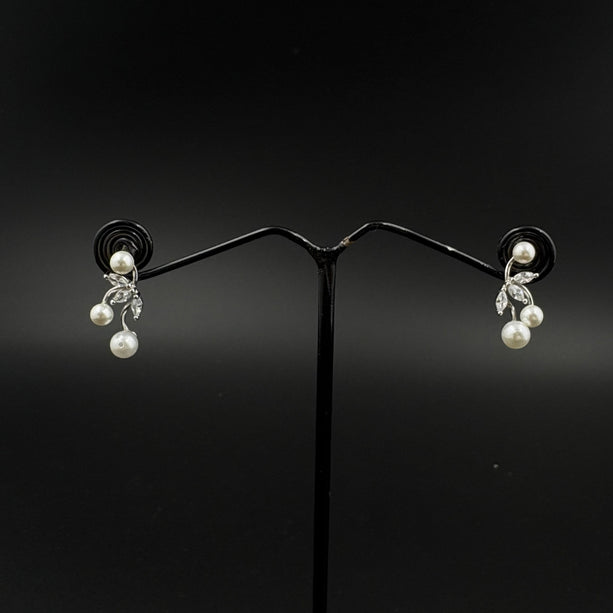 Pearl Bloom Ear Cuffs | 925 Silver