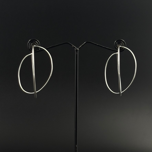Double Hoop Statement Earrings | 925 Silver