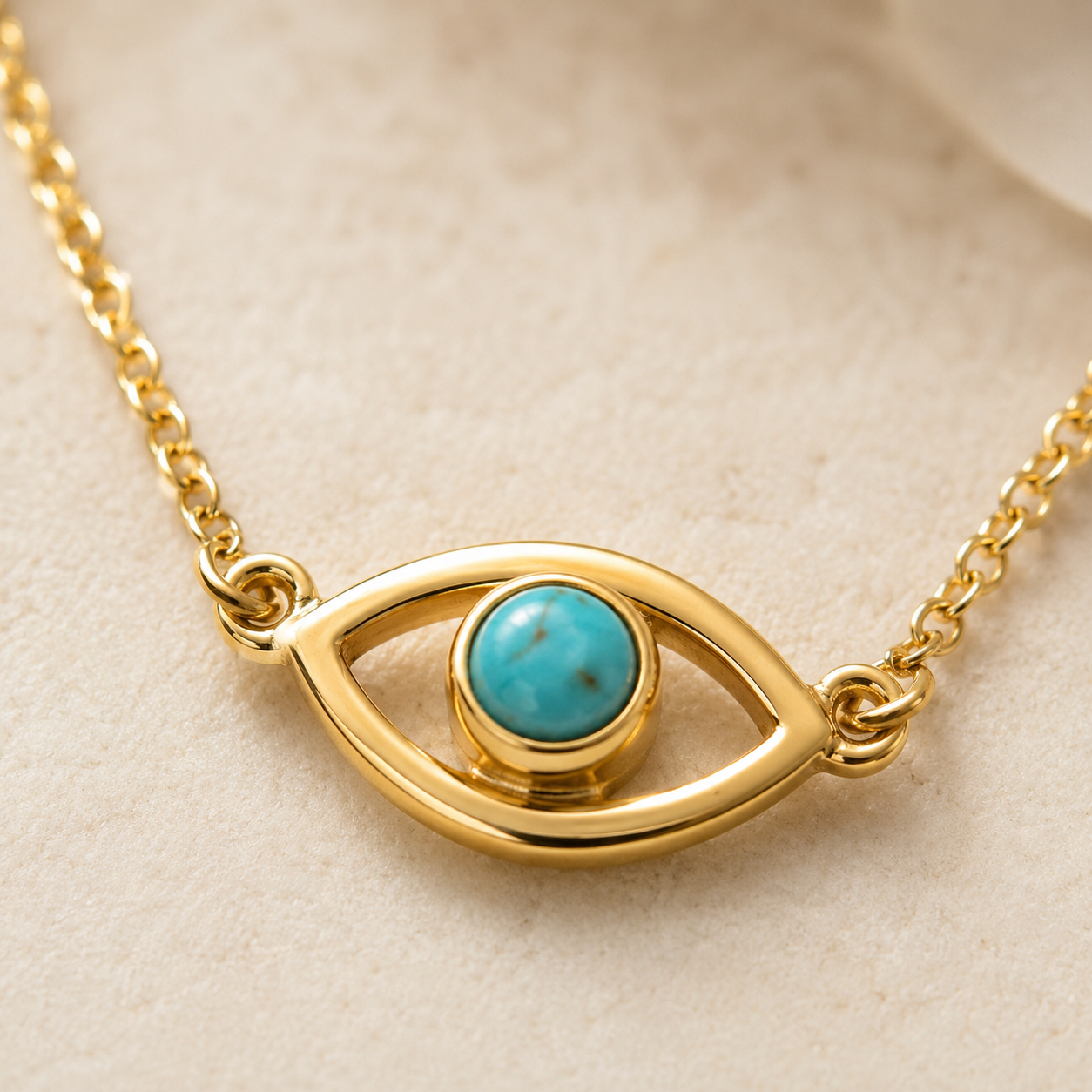 Azure Eye Dainty Necklace | 925 Silver