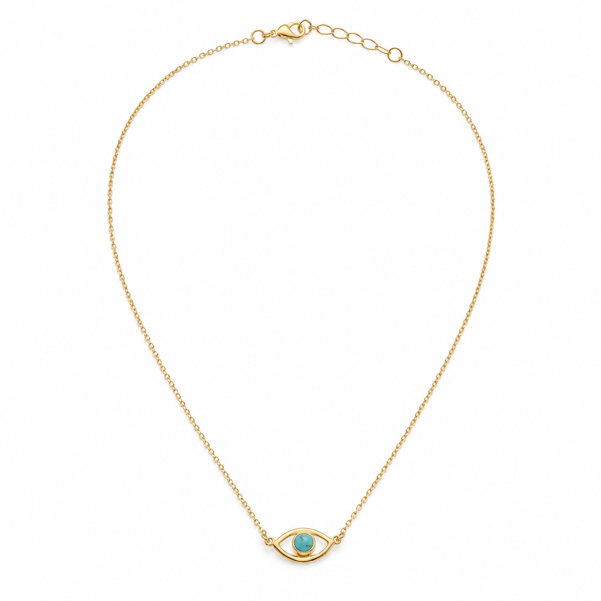 Azure Eye Dainty Necklace | 925 Silver