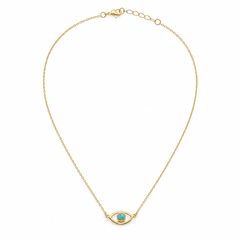Azure Eye Dainty Necklace | 925 Silver