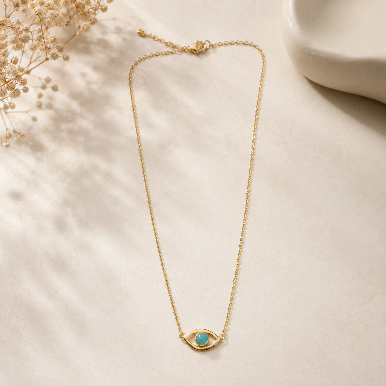 Azure Eye Dainty Necklace | 925 Silver
