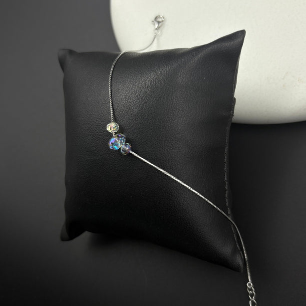 Crystal Glow Silver Bracelet | 925 Silver