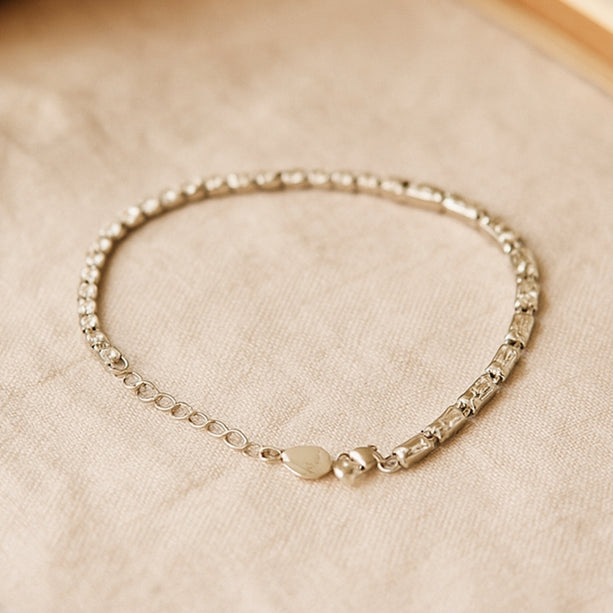 Crystal Square Tennis Bracelet | 925 Silver