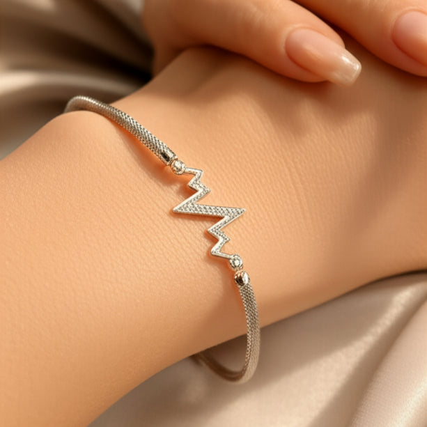 MeshGlow Silver Bracelet | 925 Silver