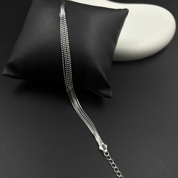 Moonwoven Luxe Layered Wristlet | 925 Silver