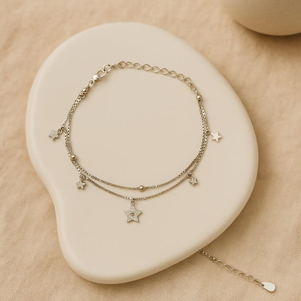 Star charm bracelet | 925 Silver