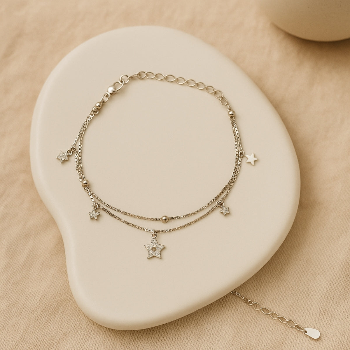 Star charm bracelet | 925 Silver