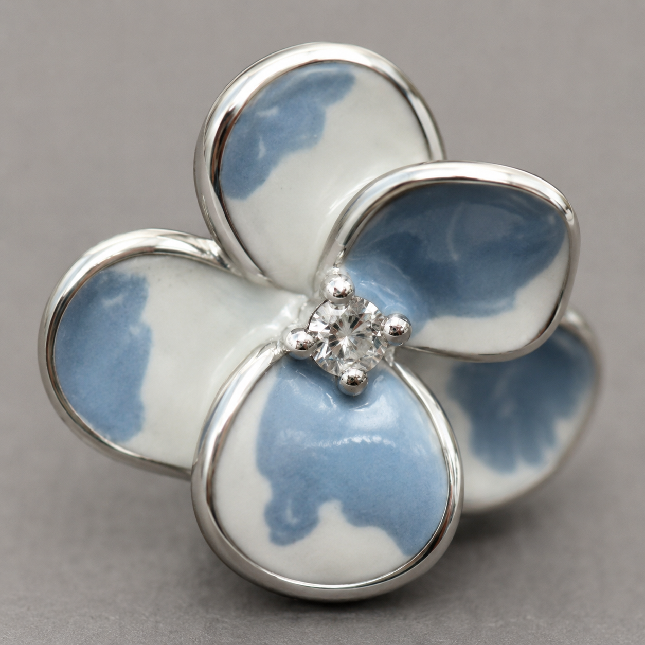 Blue Blossom Whisper Stud Earrings | 925 Silver