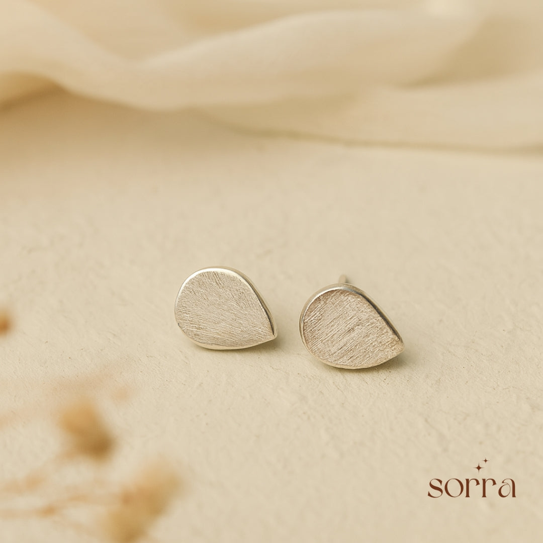 Silver Drop Stud Earrings | 925 Silver