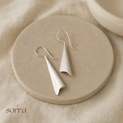 Silver Bell Curve Earrings | 925 Silver