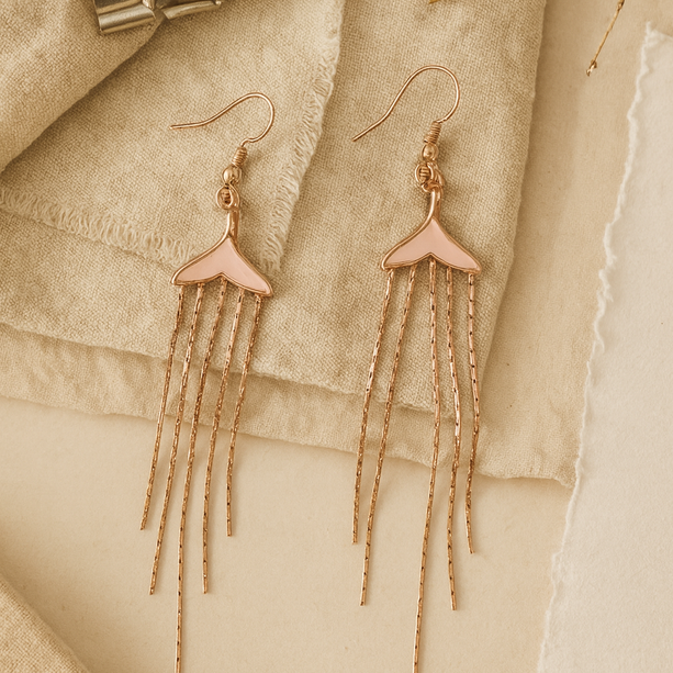 Regal Bloom Antique Gold Earring  | 925 Silver