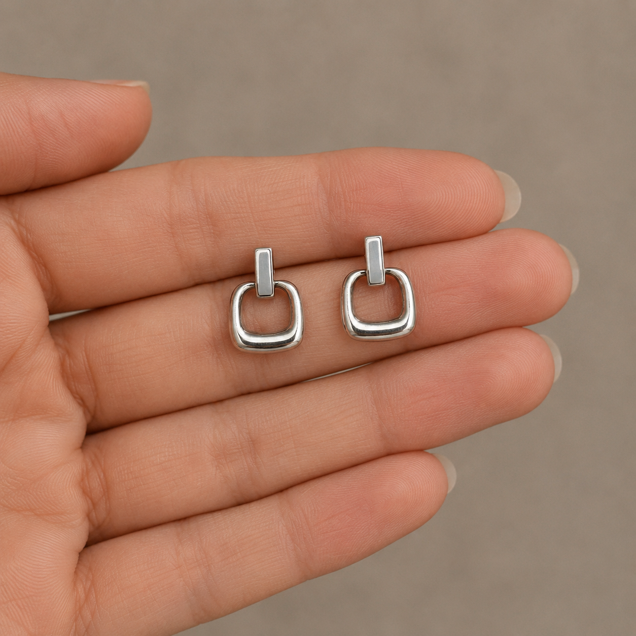 Soft Edge Silver Hoops | 925 Silver