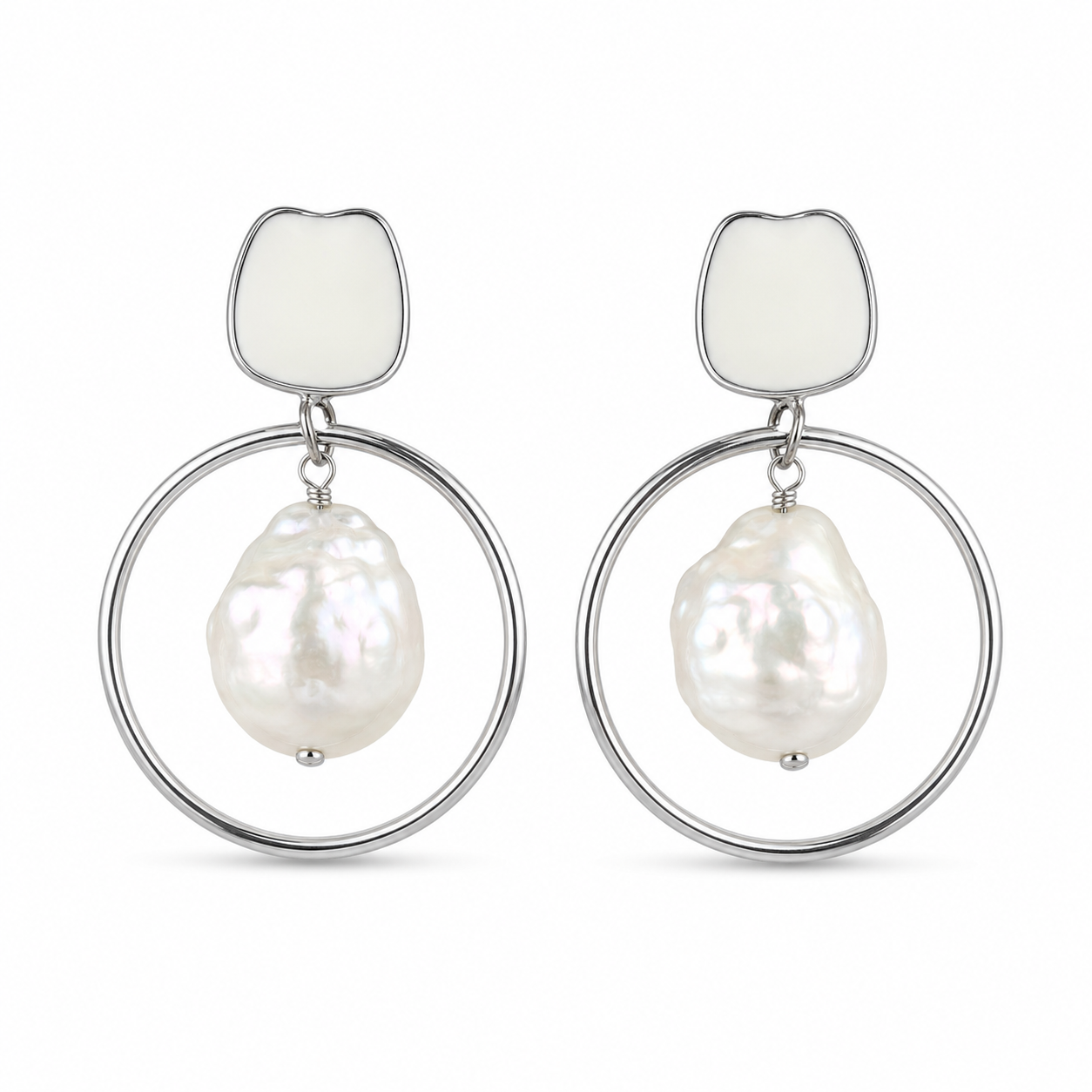 Moonlit Charisma Gemstone Danglers Earrings | 925 Silver