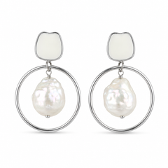Moonlit Charisma Gemstone Danglers Earrings | 925 Silver