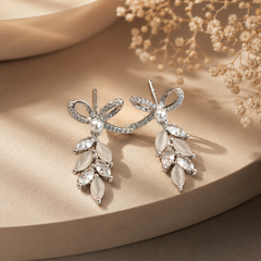 Whispers of Pearl and Petal Earrings | 925 Silver