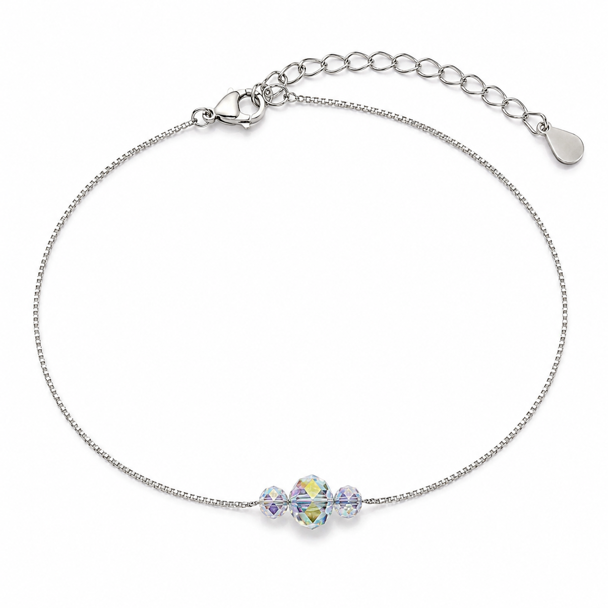 Crystal Glow Silver Bracelet | 925 Silver