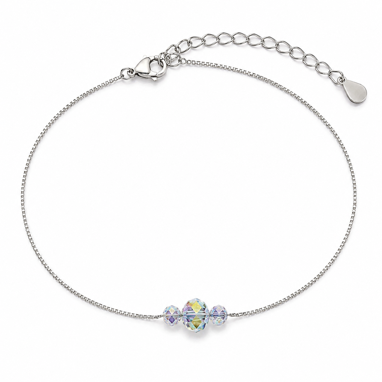 Crystal Glow Silver Bracelet | 925 Silver