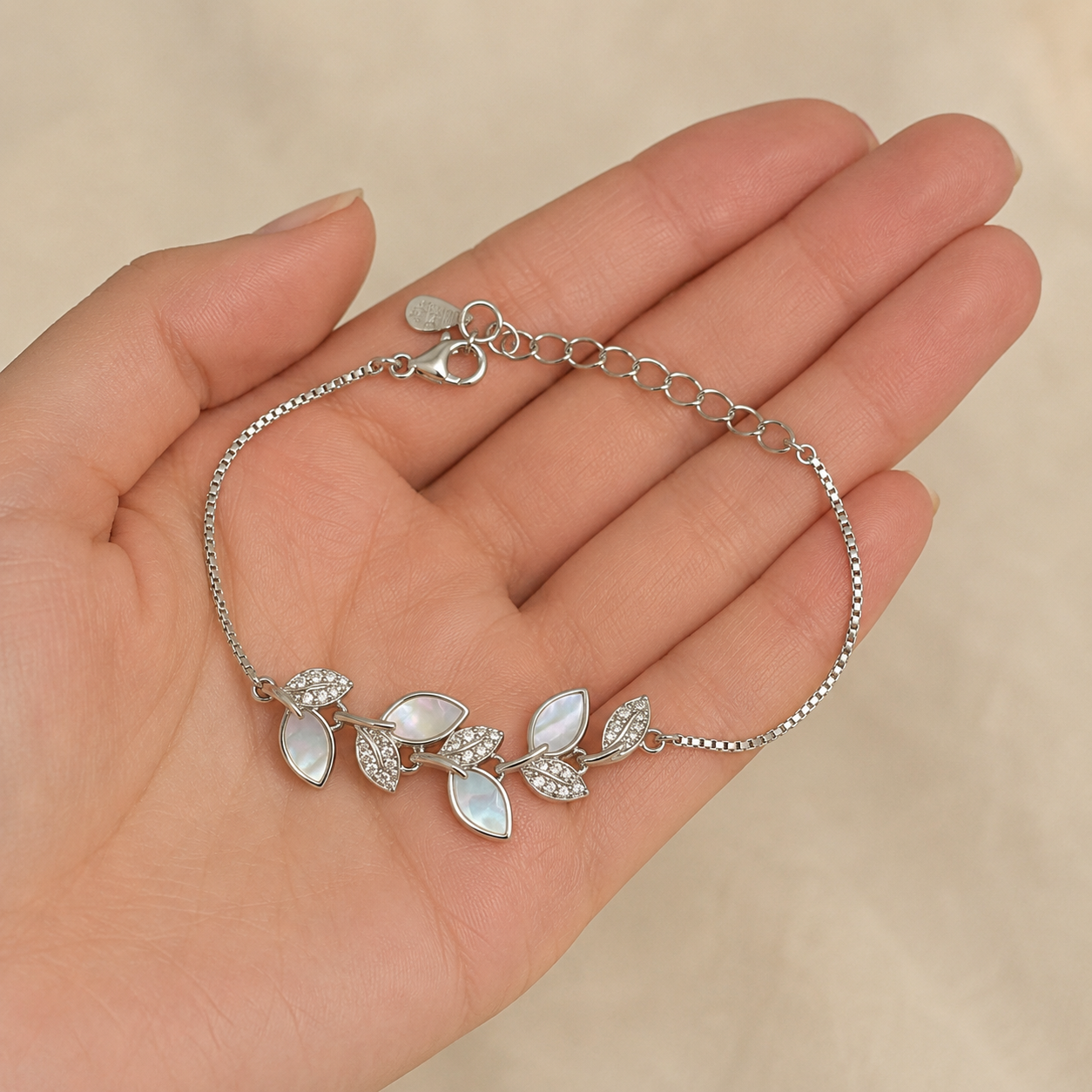 Dewleaf Charm Minimalist Chain Bracelet | 925 Silver