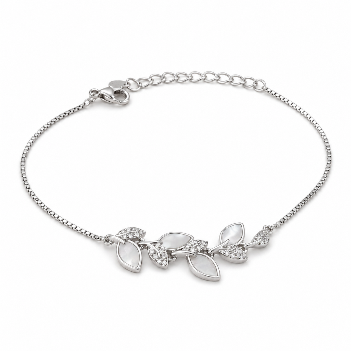 Dewleaf Charm Minimalist Chain Bracelet | 925 Silver