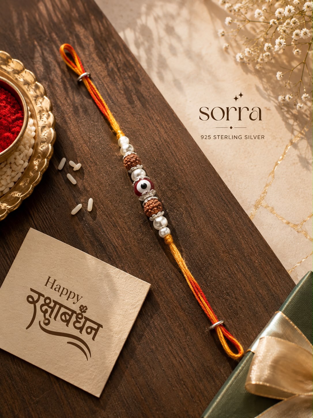 Evil Eye Rudraksh Rakhi