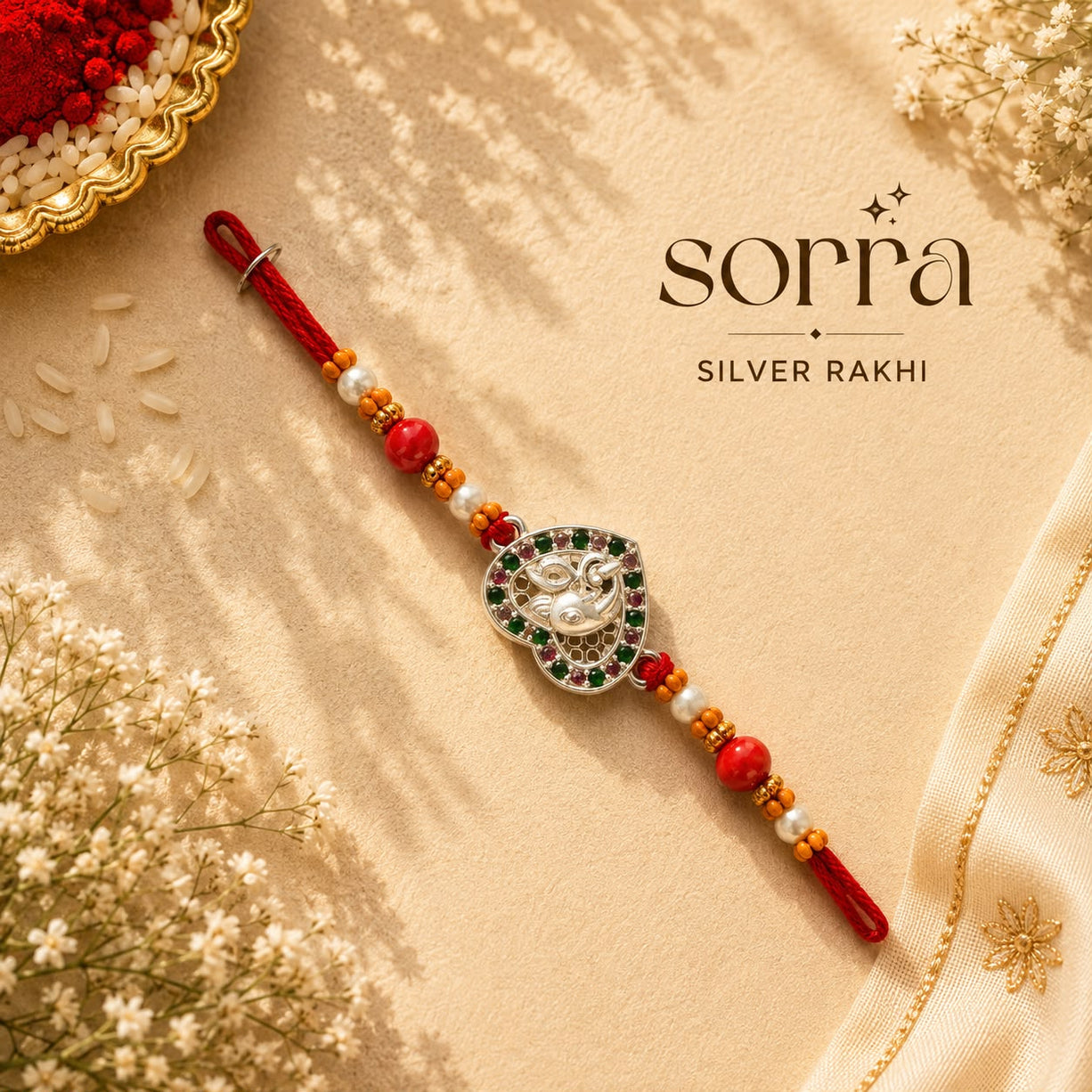 Ganesha Heart Rakhi
