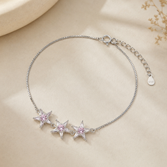 Gilded Grace Pink Heritage Hand Ornament | 925 Silver