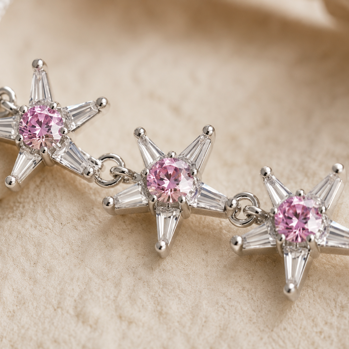 Gilded Grace Pink Heritage Hand Ornament | 925 Silver