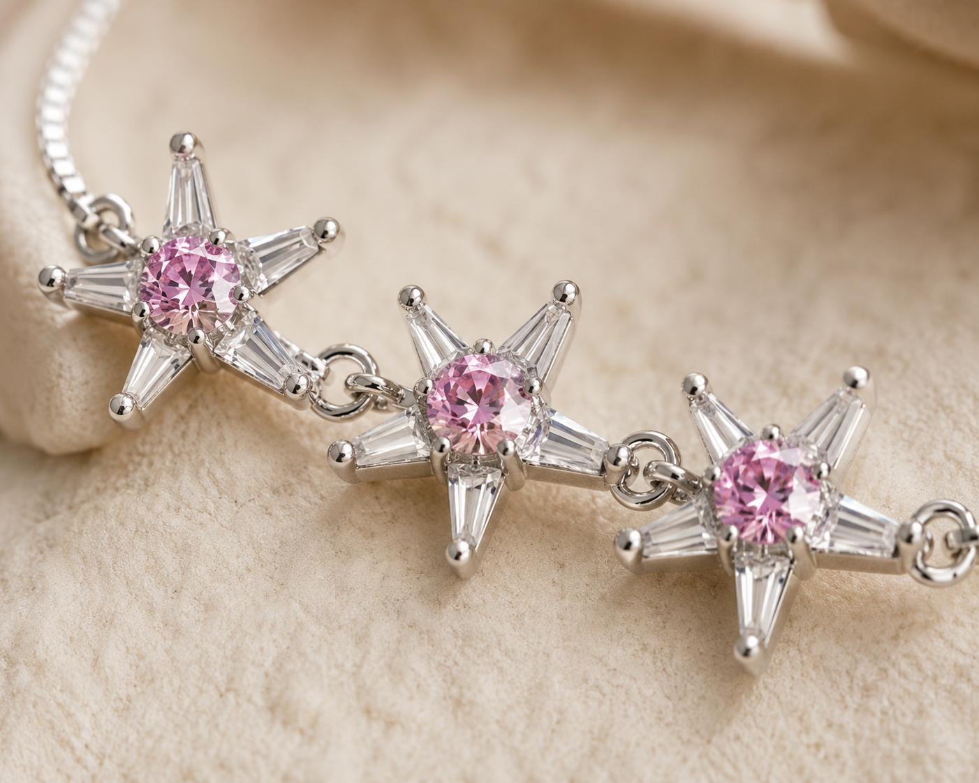 Gilded Grace Pink Heritage Hand Ornament | 925 Silver