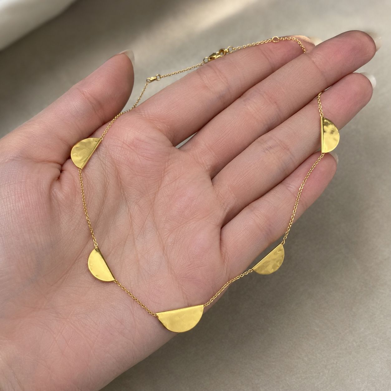 Golden Eclipse Layered Pendant | 925 Silver