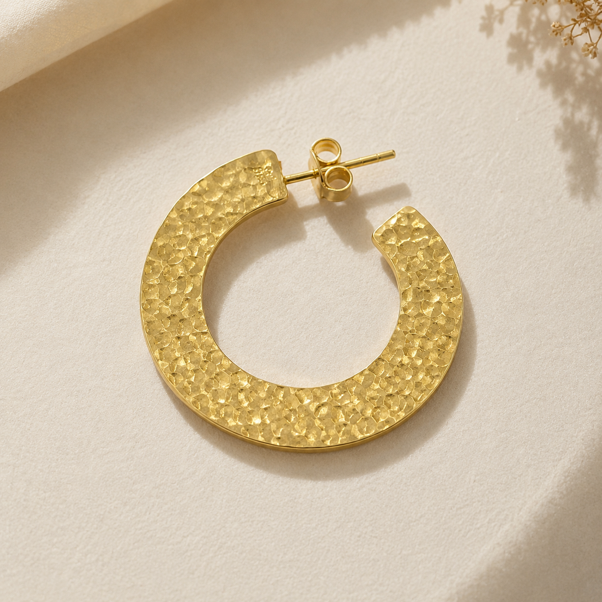 HAMMERD Gold Hoop Earrings | 925 Silver