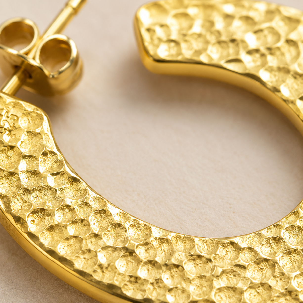HAMMERD Gold Hoop Earrings | 925 Silver