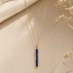Indigo Rise Gemstone Pendant | 925 Silver
