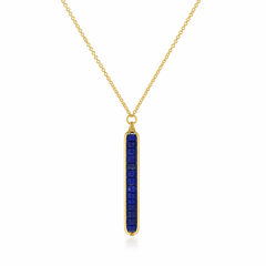Indigo Rise Gemstone Pendant | 925 Silver