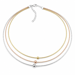 Italian Trilight Necklace | 925 Silver