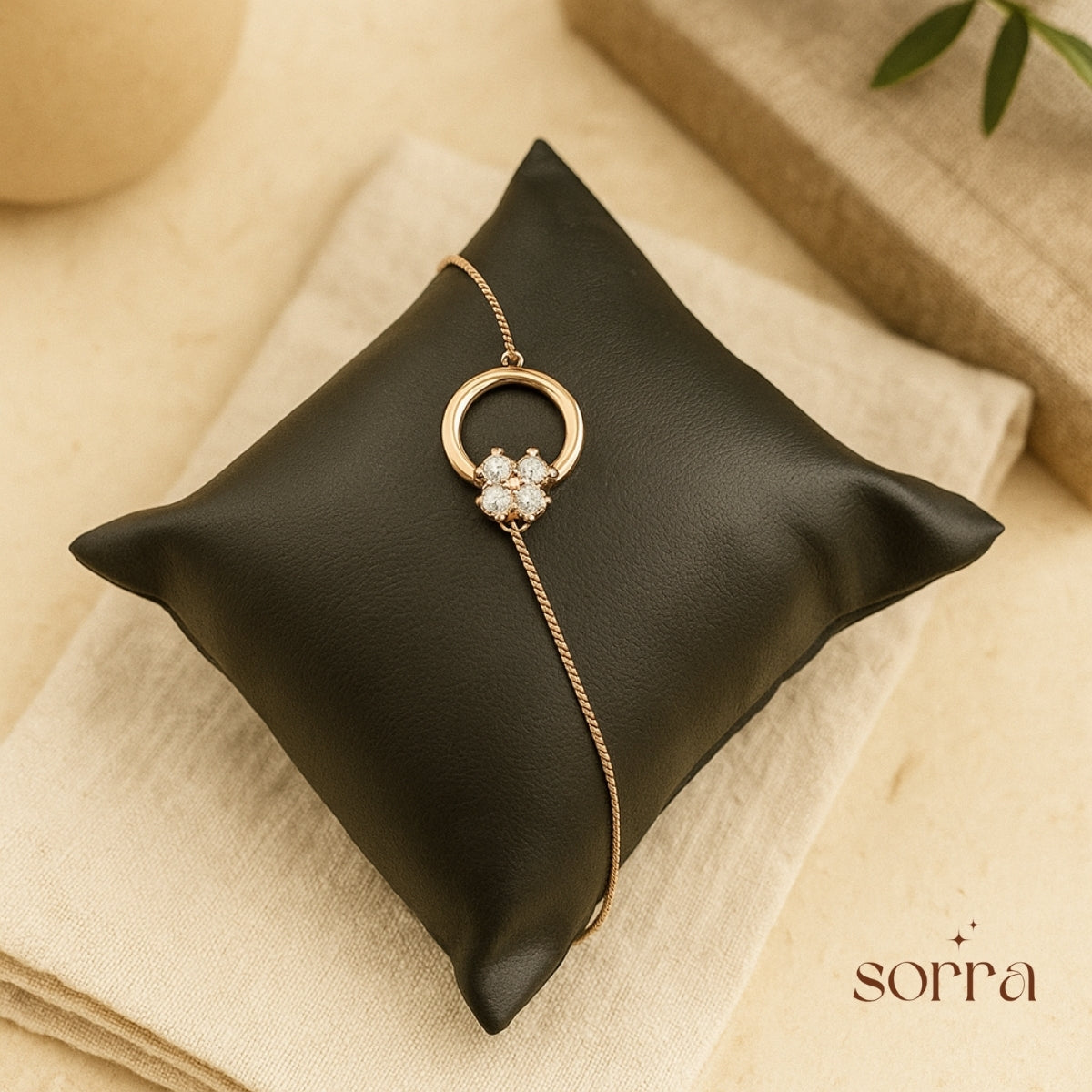 Circle of Rose Gold Grace Bracelet | 925 Silver