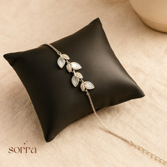 Dewleaf Charm Minimalist Chain Bracelet | 925 Silver