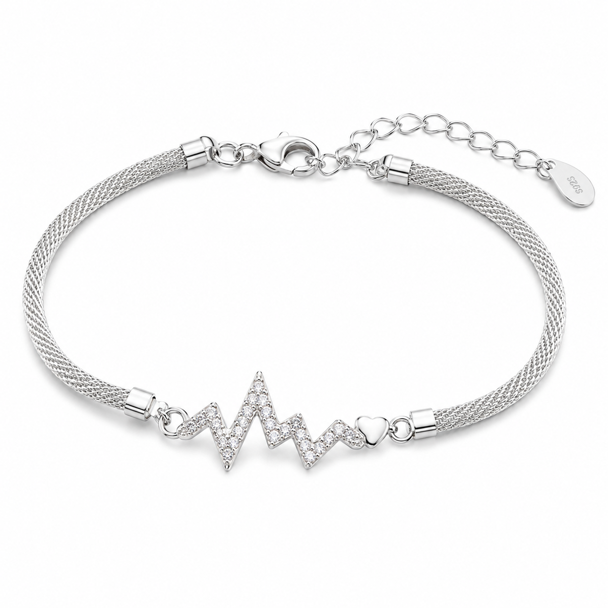 MeshGlow Silver Bracelet | 925 Silver