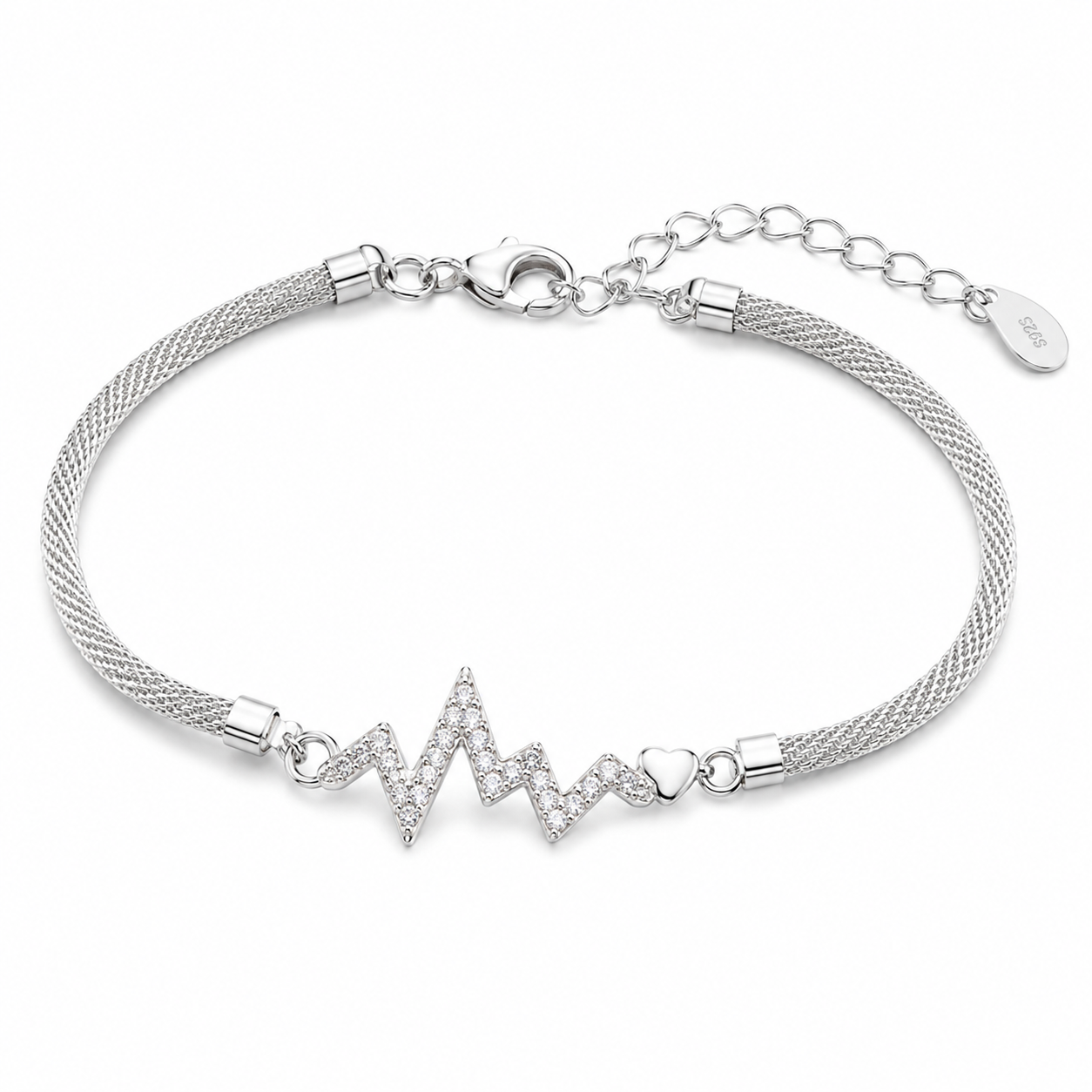 MeshGlow Silver Bracelet | 925 Silver
