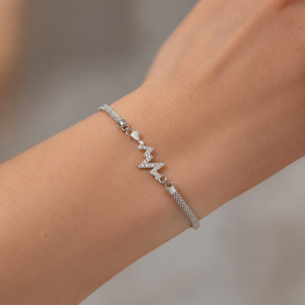 MeshGlow Silver Bracelet | 925 Silver
