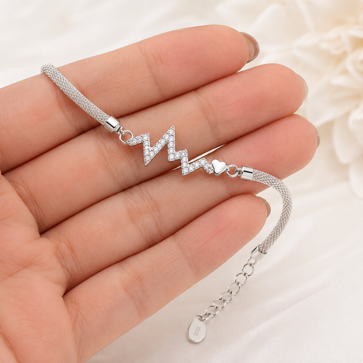 MeshGlow Silver Bracelet | 925 Silver
