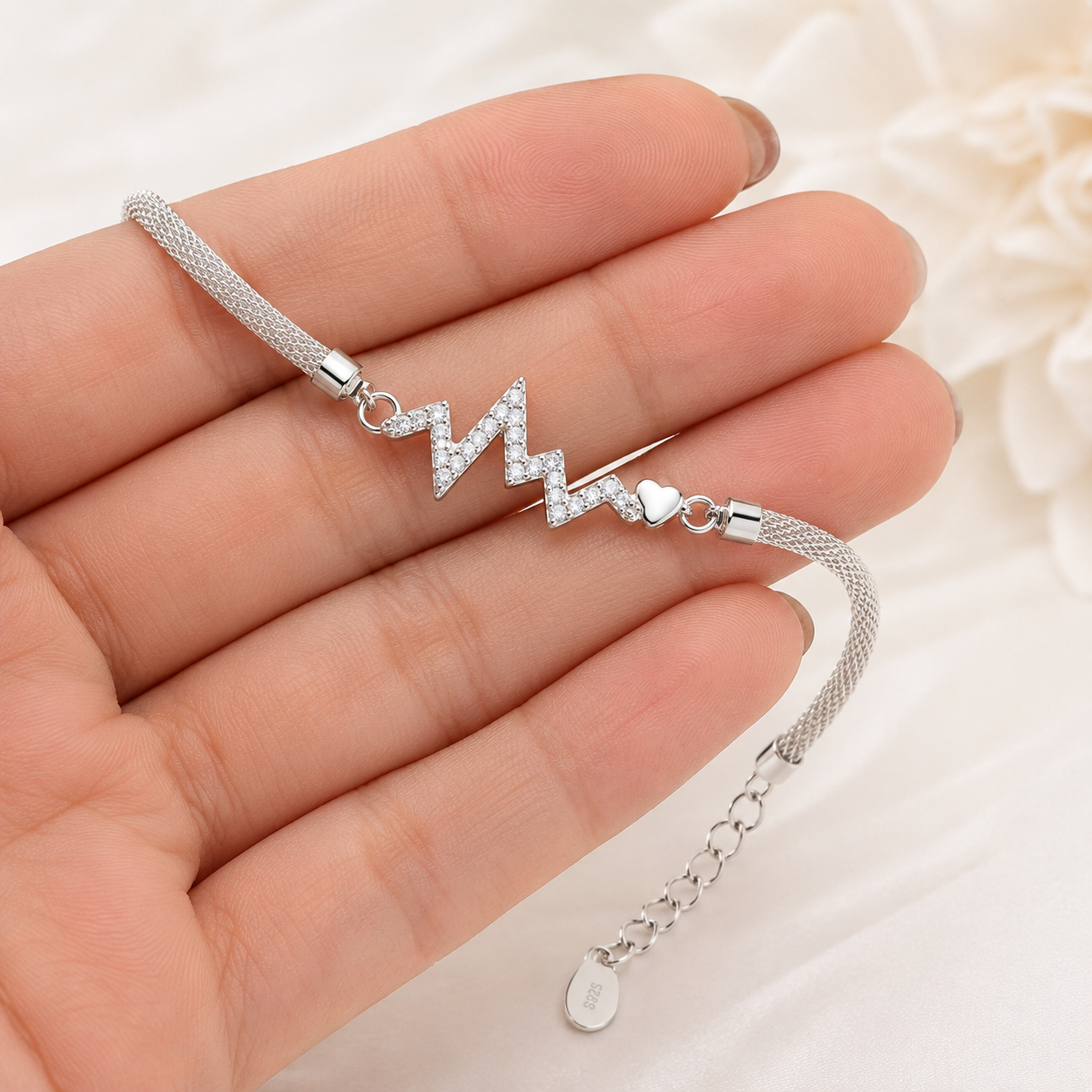 MeshGlow Silver Bracelet | 925 Silver