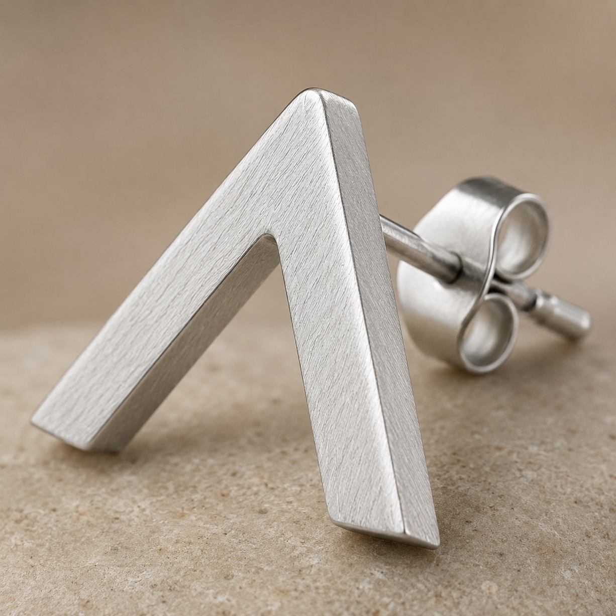 Mini V Line Earrings | 925 Silver