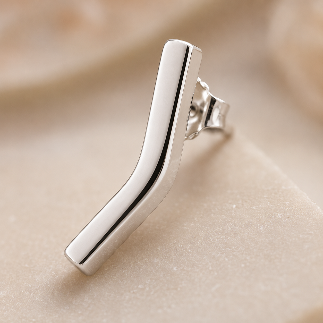 Minimal Silver Twist Studs | 925 Silver