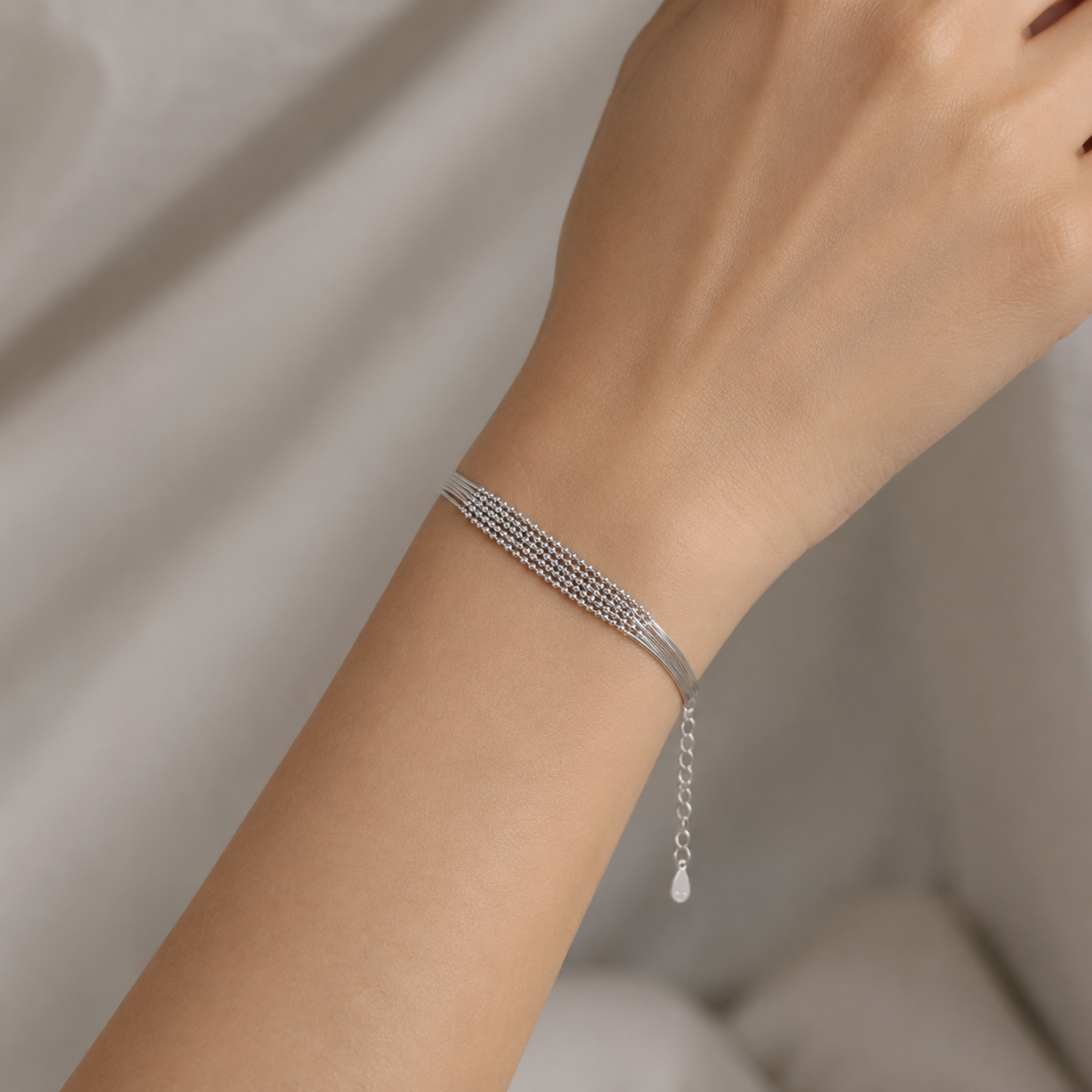 Moonwoven Luxe Layered Wristlet | 925 Silver