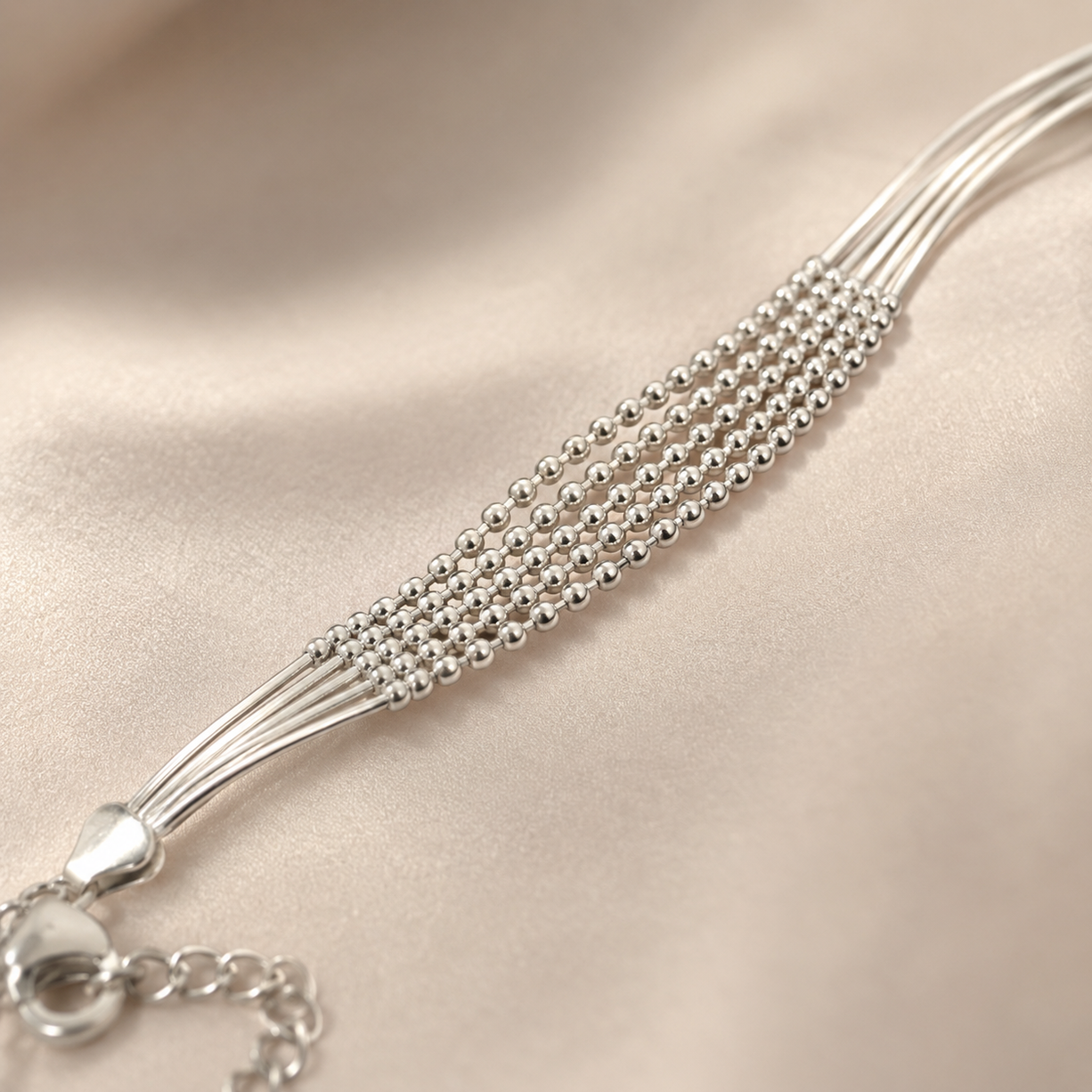 Moonwoven Luxe Layered Wristlet | 925 Silver