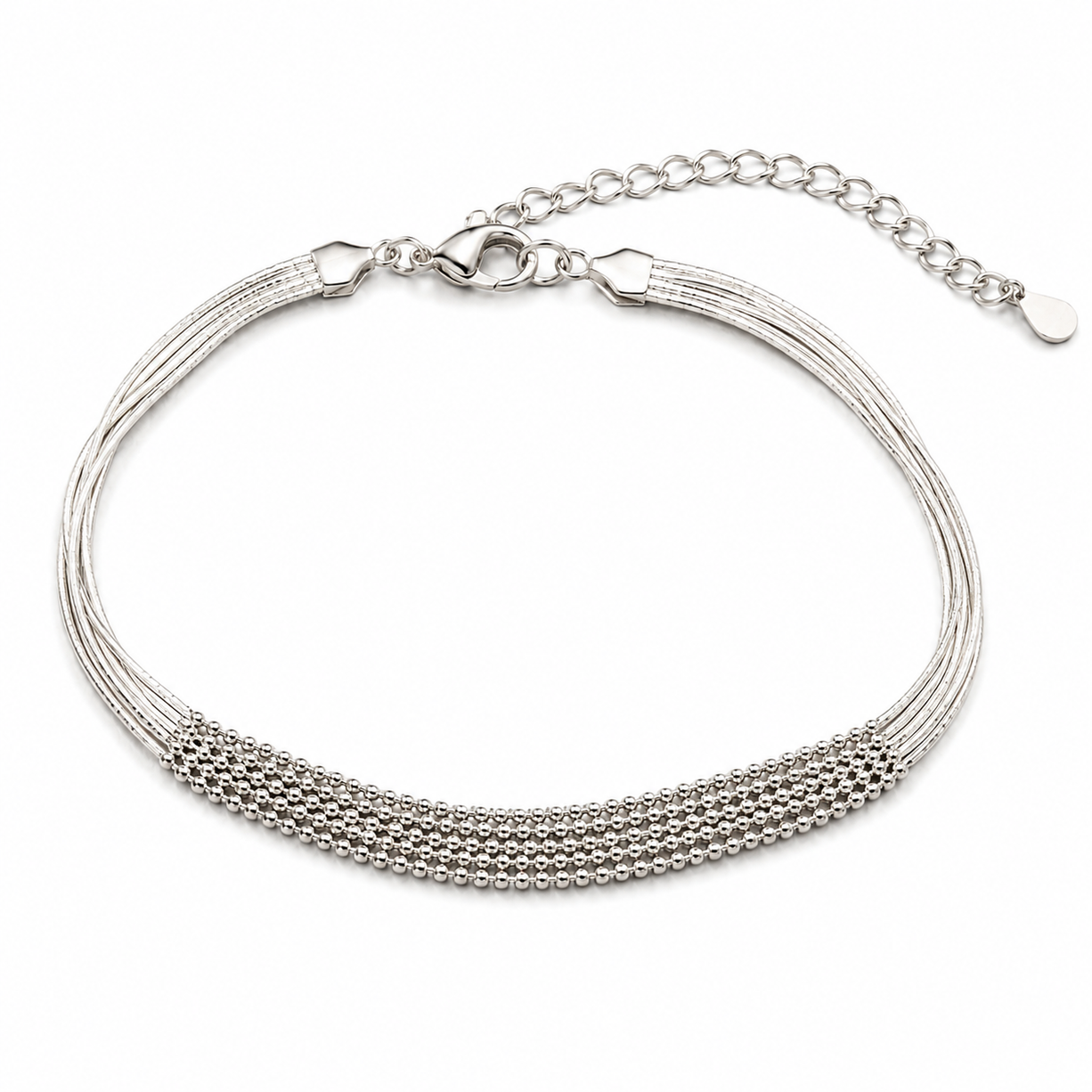 Moonwoven Luxe Layered Wristlet | 925 Silver
